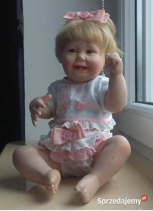 Porcelanowa lalka kolekcjonerska sygnowana dolnośląskie