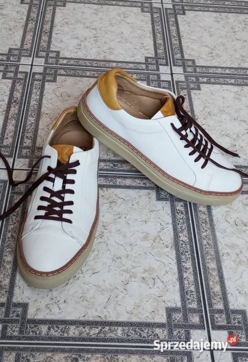 LAB 7104 półbuty sneakersy skórzane buty męskie Moda i Styl podkarpackie