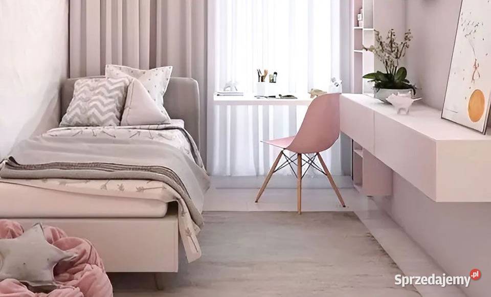 Zestaw czterech krzeseł do salonu jadalni Różowe Bielsk Podlaski