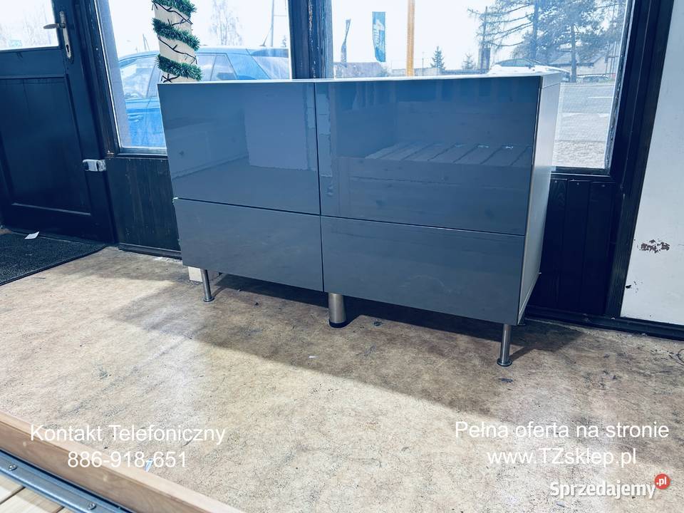 Komoda BEST biały Lappviken Stubbarp ciemnoszary sprzedam