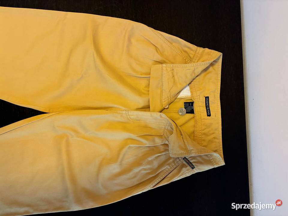 Damskie spodnie vintage musztardowe Montana