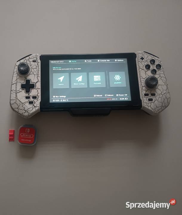 Nintendo Switch v1 Blue Transparent CFW Pozostałe Warszawa sprzedam
