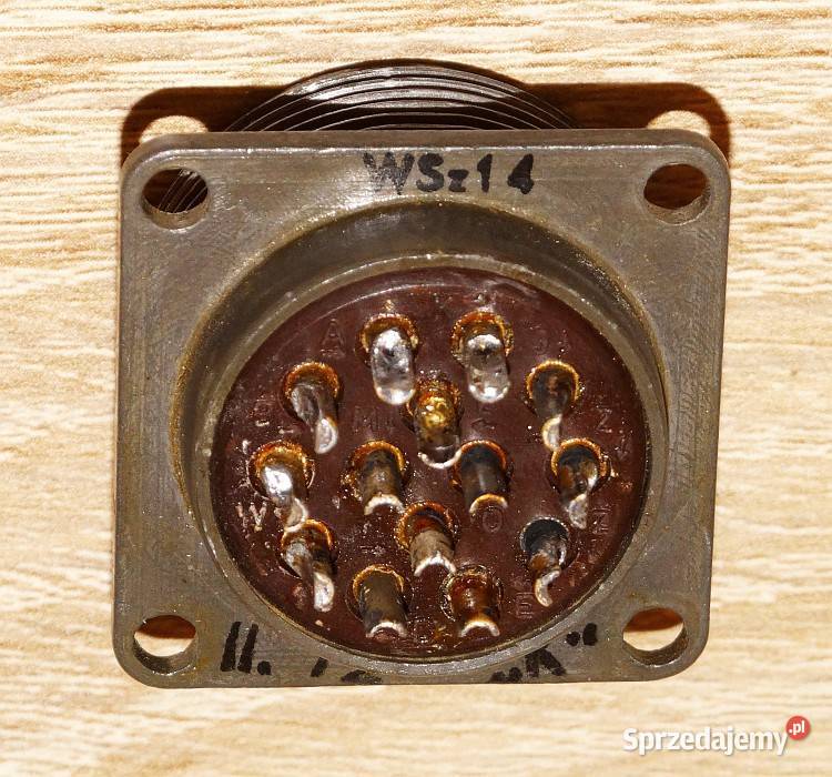 Złącze gniazdo męskie przemysłowe wojskowe 14 Części i akcesoria Gliwice