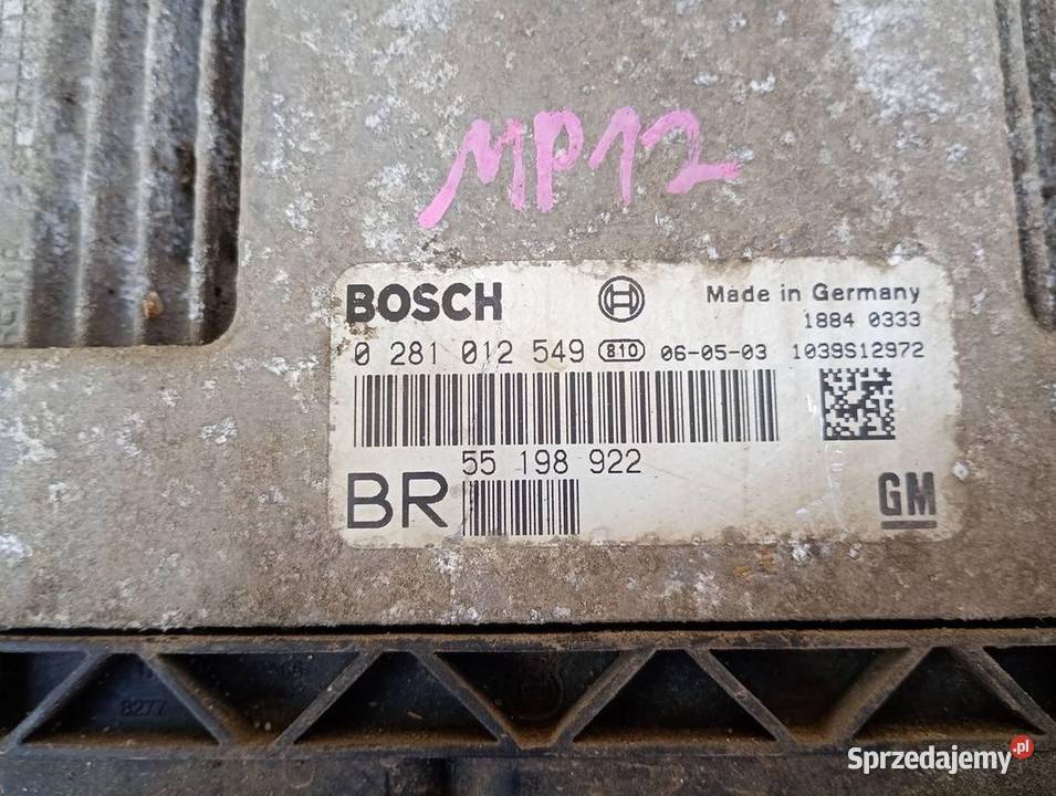 STEROWNIK SILNIKA KOMPUTER OPEL ZAFIRA B II śląskie Gliwice