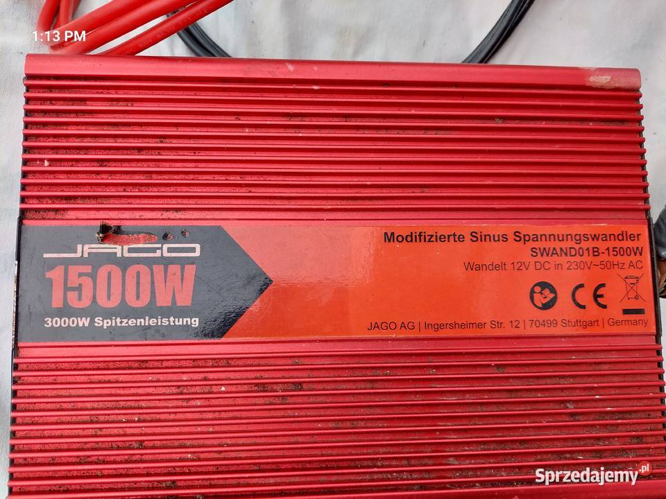 Przetwornica 12V na 230V 1500 W 3000W wielkopolskie