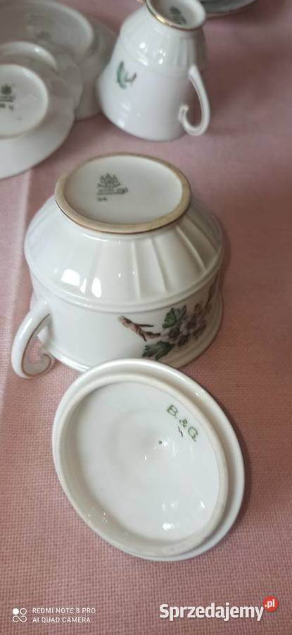 Filiżanka z talerzykiem deserowyBG Kjbenhavn Gdańsk