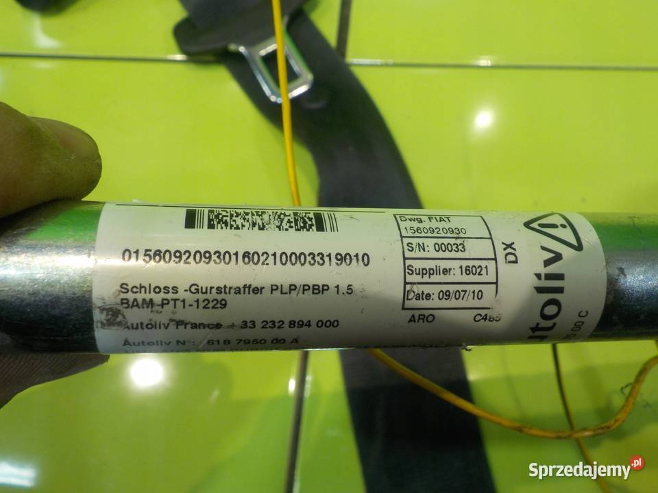 ALFA ROMEO MITO 10r pas bezpieczenstwa prawy Pasy bezpieczeństwa Suków sprzedam