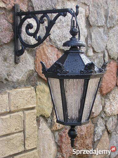 KINKIET ŻELIWNY LAMPA KLOSZ ŻYRANDOL OŚWIETLENIE