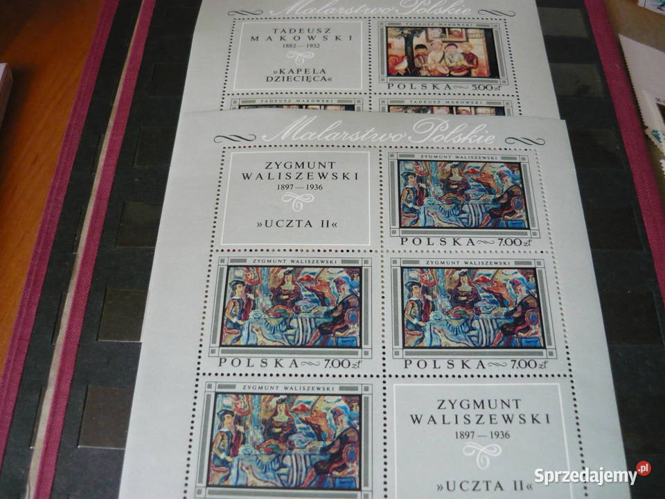 Znaczki malarstwo Polskie Myszków