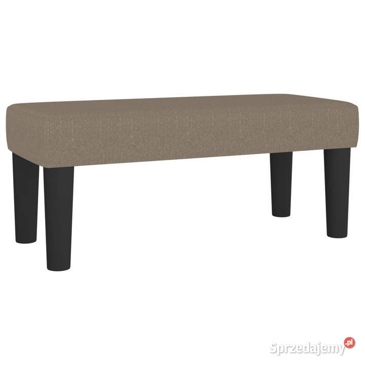 Łóżko kontynentalne z materacem taupe tkanina