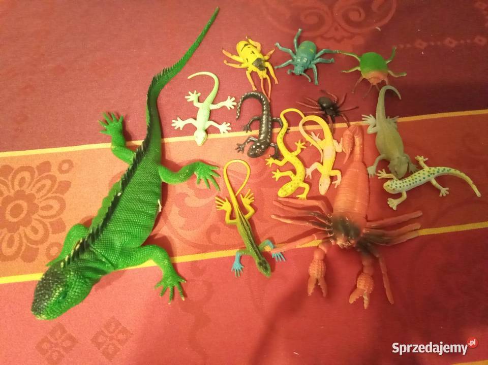 Figurki jaszczurek owadów i skorpiona komplet mazowieckie Warszawa