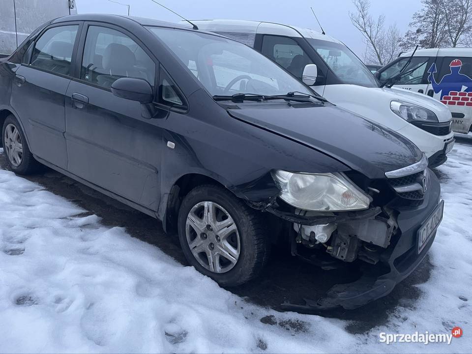 Honda City 2007 benzyna uszkodzona jeżdżąca welurowa tapicerka Gostkowo
