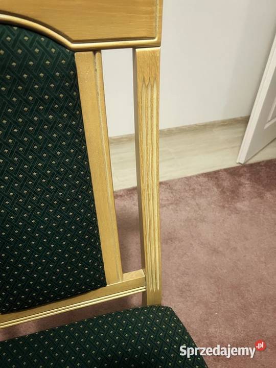 Komplet mebli jasne drewno stół krzesła lustro mazowieckie Siedlce