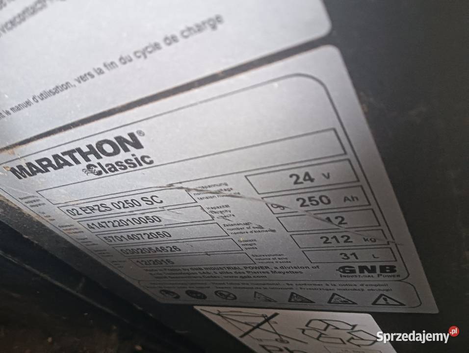 Bateria trakcyjna 24V Dąbrowa Górnicza sprzedam