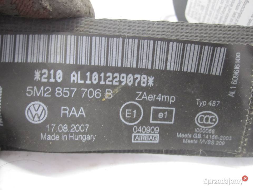 BMW E90 LIFT 08r pas bezpieczeństwa prawy przód Kielce sprzedam