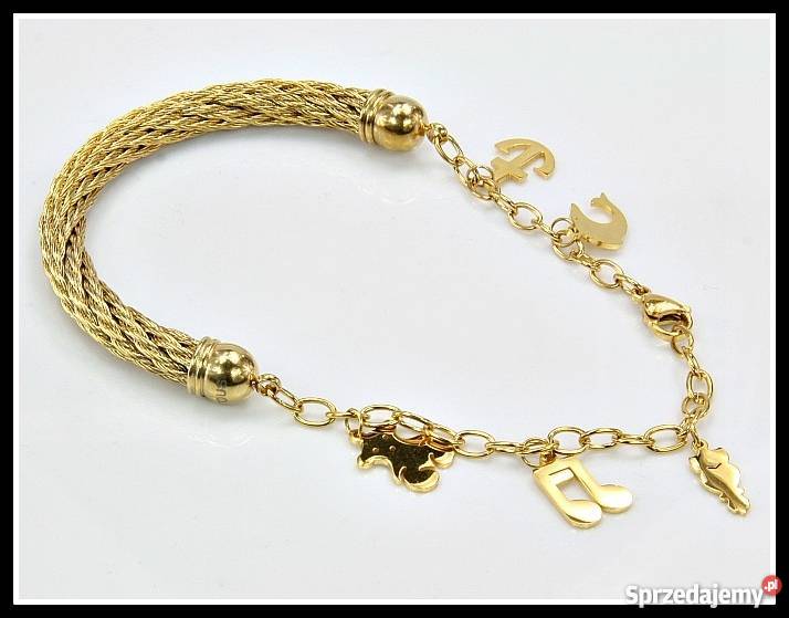 Złota Bransoletka TOUS Miś NOWOŚĆ Okazja pozłacane Wrocław