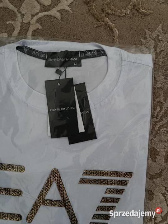 Tshirt męski Emporio Armani EA7 duże logo Białystok