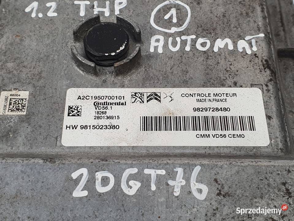 STEROWNIK SILNIKA Peugeot 5008 12 THP Automat Chełm