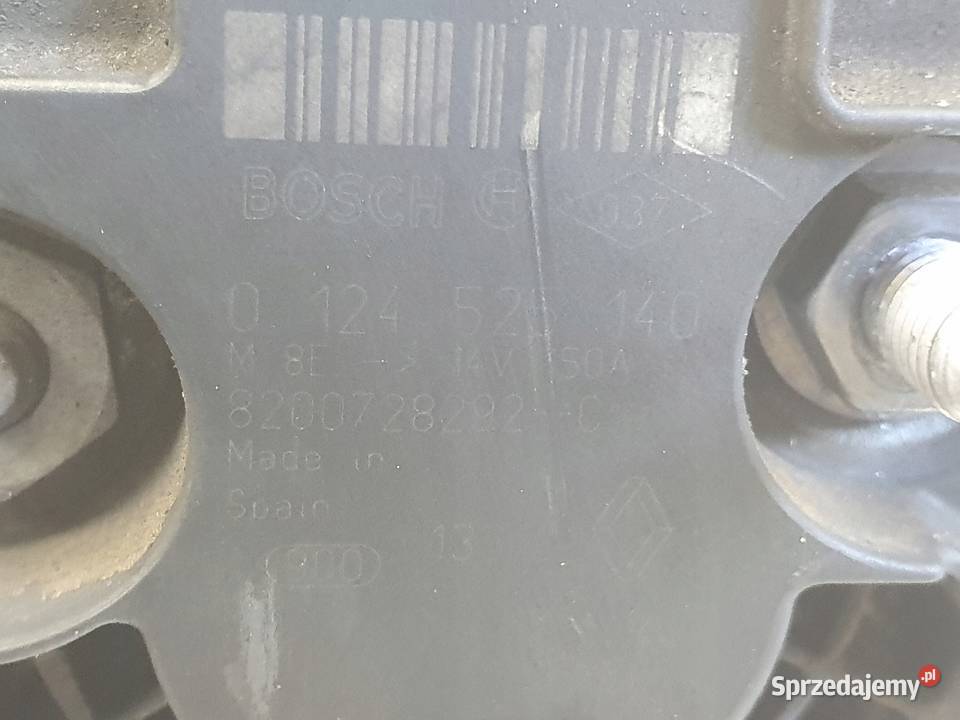 ALTERNATOR Nissan Qashqai 15 DCI bosch osobowe Rudka