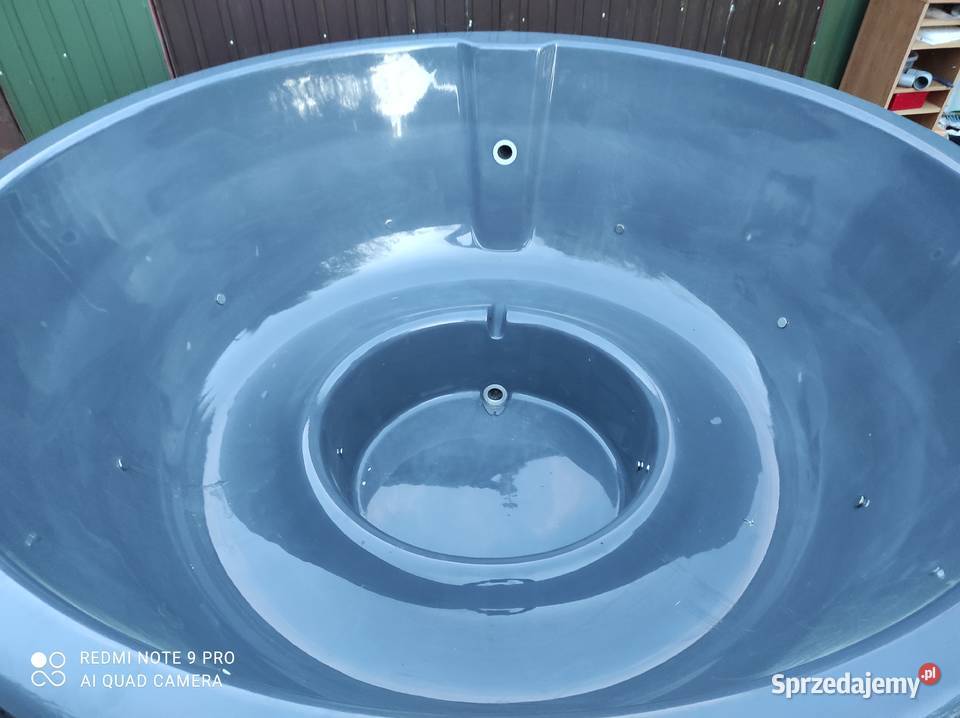 wkład okrągły balia jakuzzi ogrodowe nowy szary