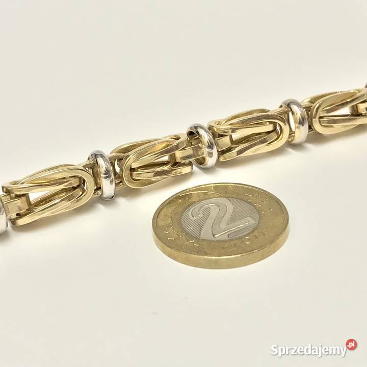 Złoty ŁAŃCUSZEK męski 585 14K KRÓLEWSKI splot 60 złote Biżuteria dla Panów mazowieckie Warszawa