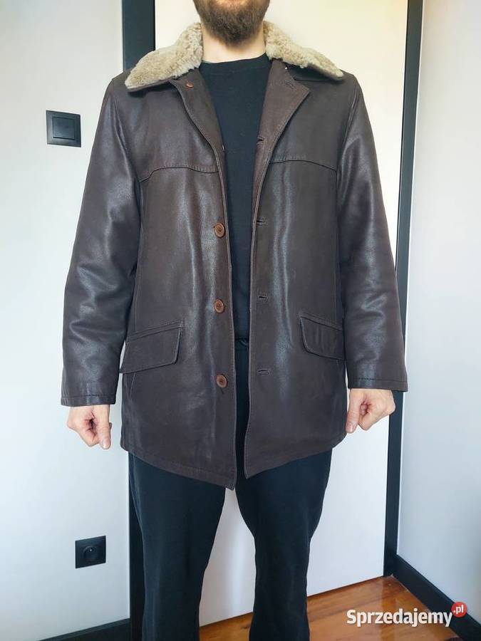 skórzana kurtka męska M brązowa Suchy Las skóra Poznań sprzedam
