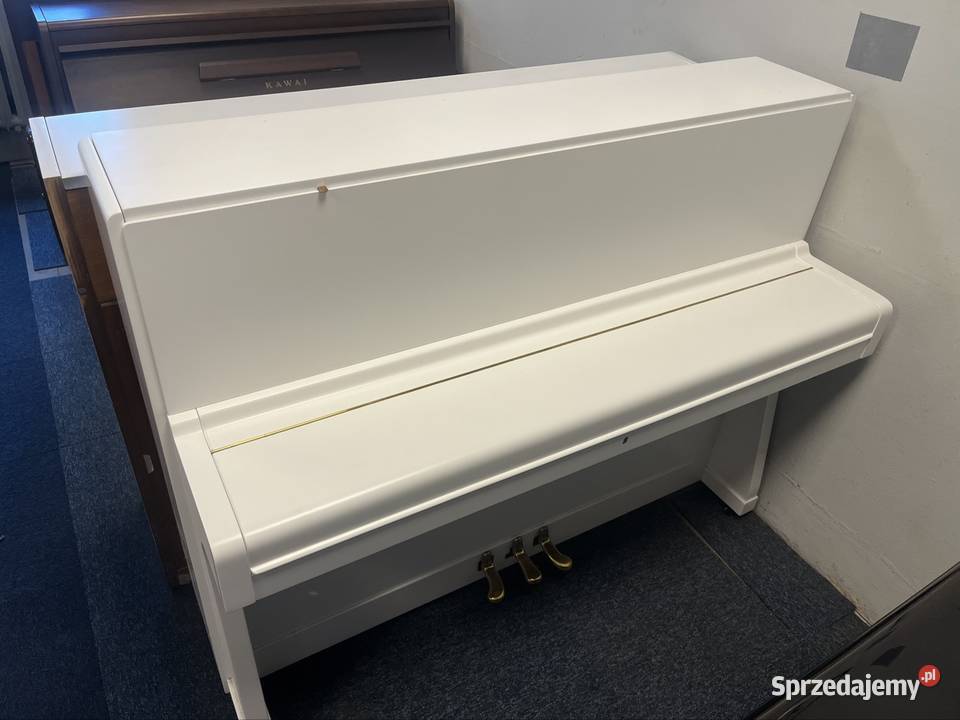 Używane pianino Petrof białe transport Warszawa