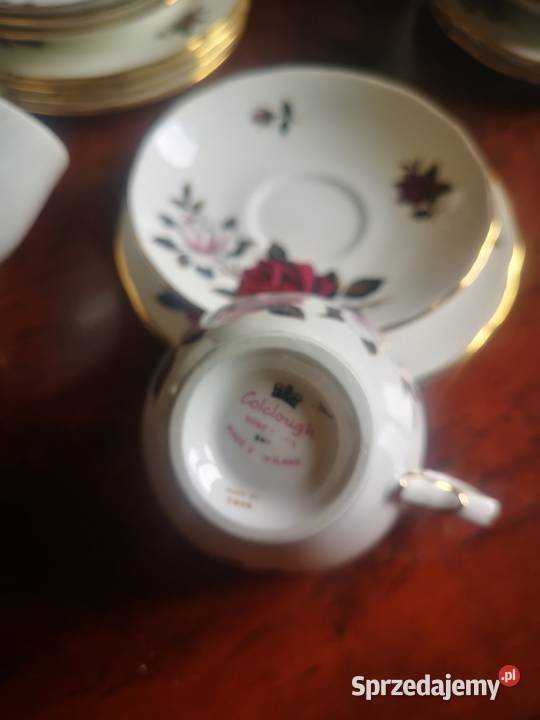 Filiżanka i talerzyk biskupiojasna róża Gdańsk sprzedam