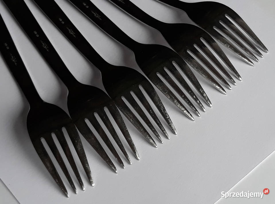 Widelce obiadowe 1 CAVALIER Gerlach sztućce PRL Dąbrowa Górnicza