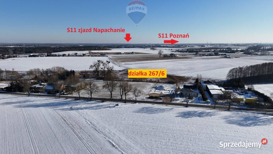 Działka inwestycyjna 9521mNapachanie S11 Napachanie