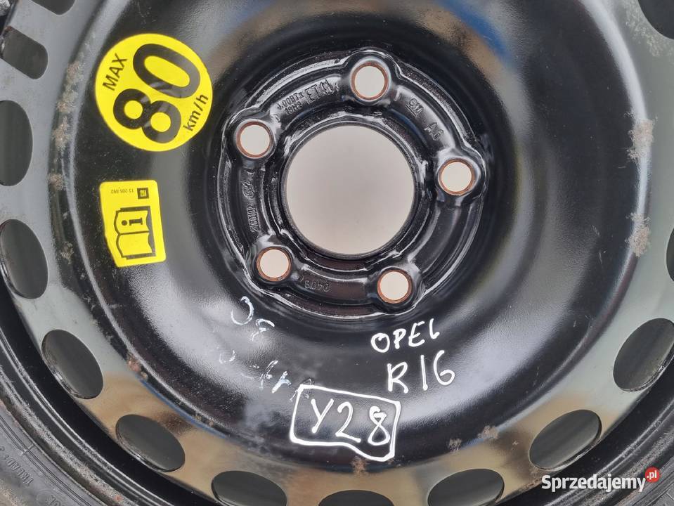 KOŁO 11570 R16 ZAPASOWE DOJAZDOWE Opel Vectra C Chełm