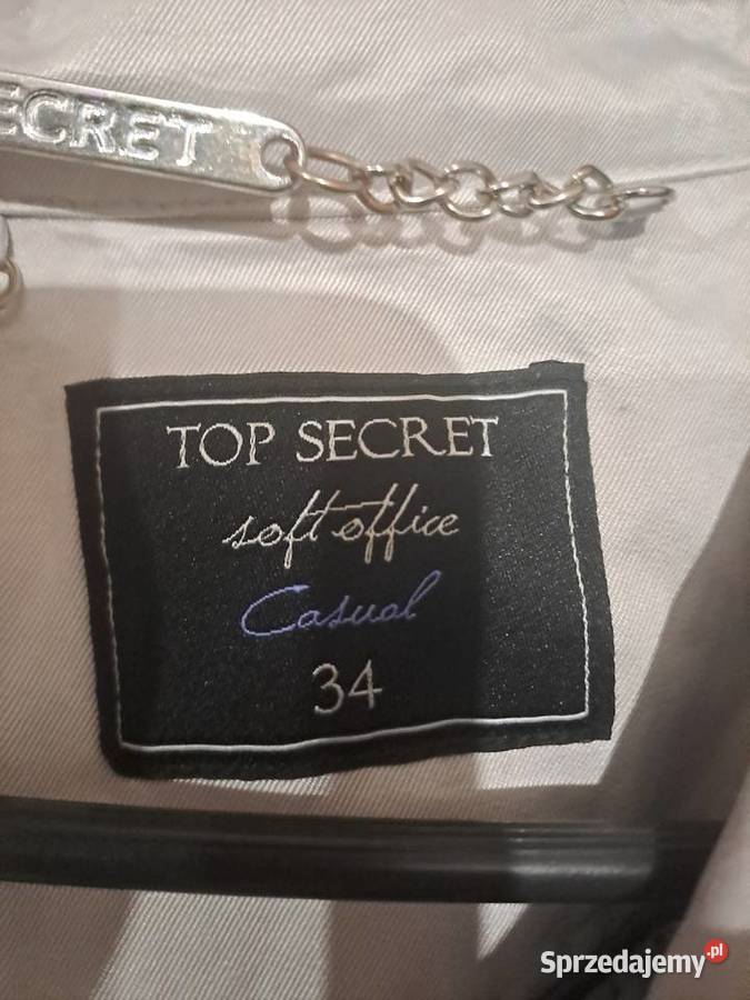 Jasny krótki płaszcz damski dwurzędowy szary/srebrny Damska lubelskie Parczew