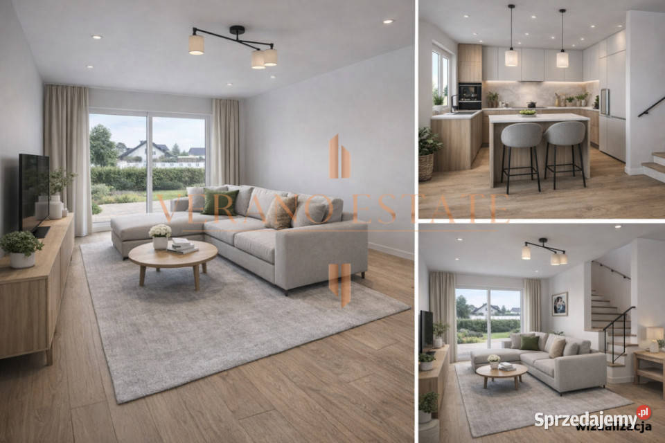 Nowoczesny bliźniak z ogrodem Bramki gm Błonie gazowe