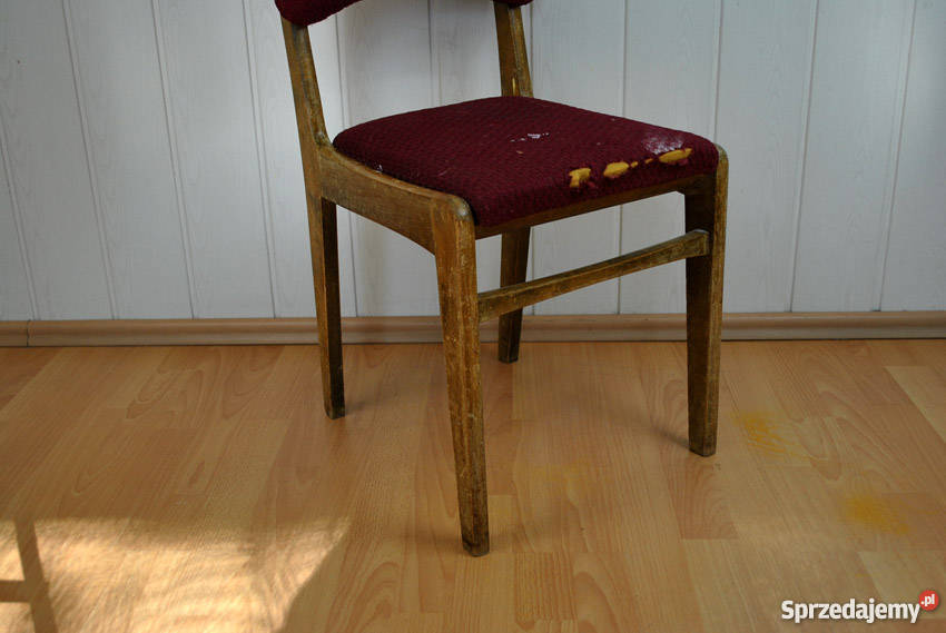 Krzesło lata 60 70 80 do renowacji PRL Sosnowiec sprzedam