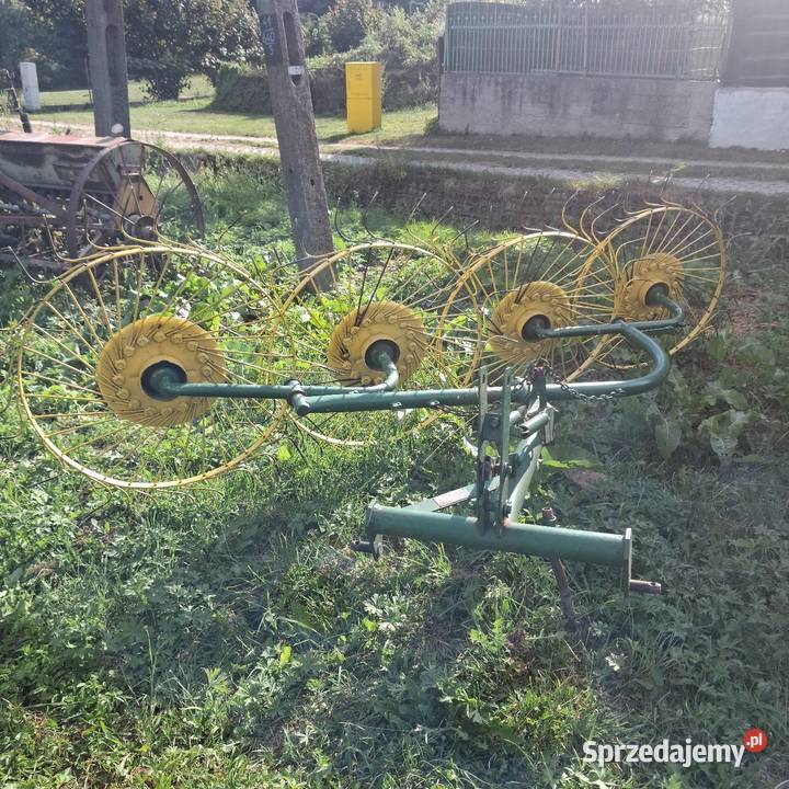 Zgrabiarka przetrząsarka 4 gwiazdowa zawieszana podkarpackie Teodorówka