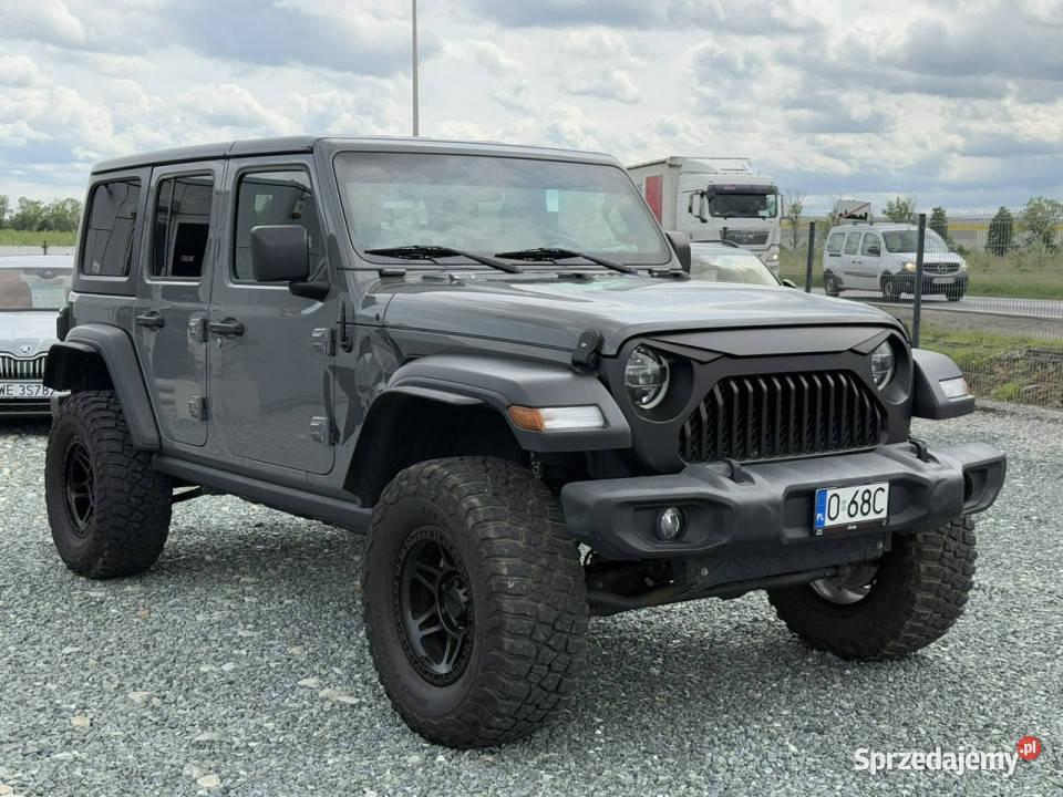 Jeep Wrangler JL Sahara 20 Turbo 272 2020r 4x4 komputer pokładowy Wrangler Motoryzacja Wojkowice