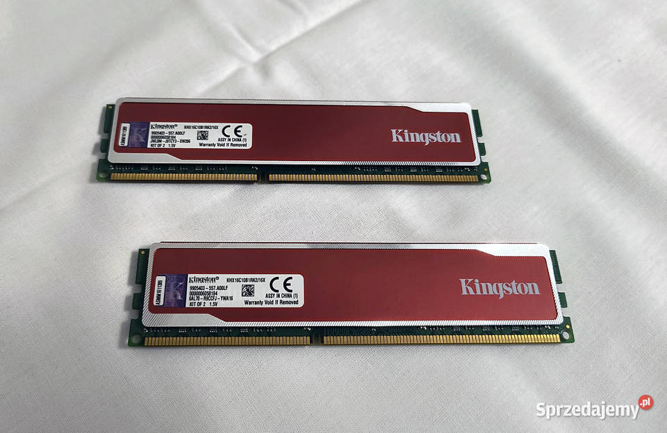 Zestaw 28GB razem 16 GB Kingston HyperX Red DDR3 Poznań sprzedam