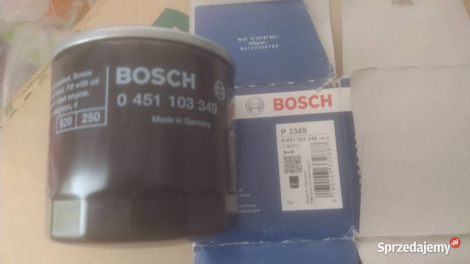 Filtr oleju Bosch P3349 osobowe Oleju Warszawa sprzedam