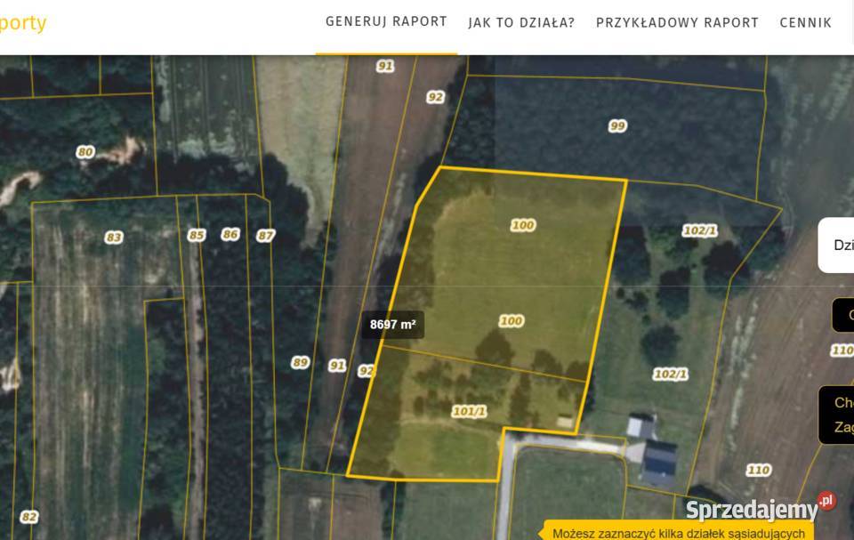 Piękna działka Krakowa i Niepołomic