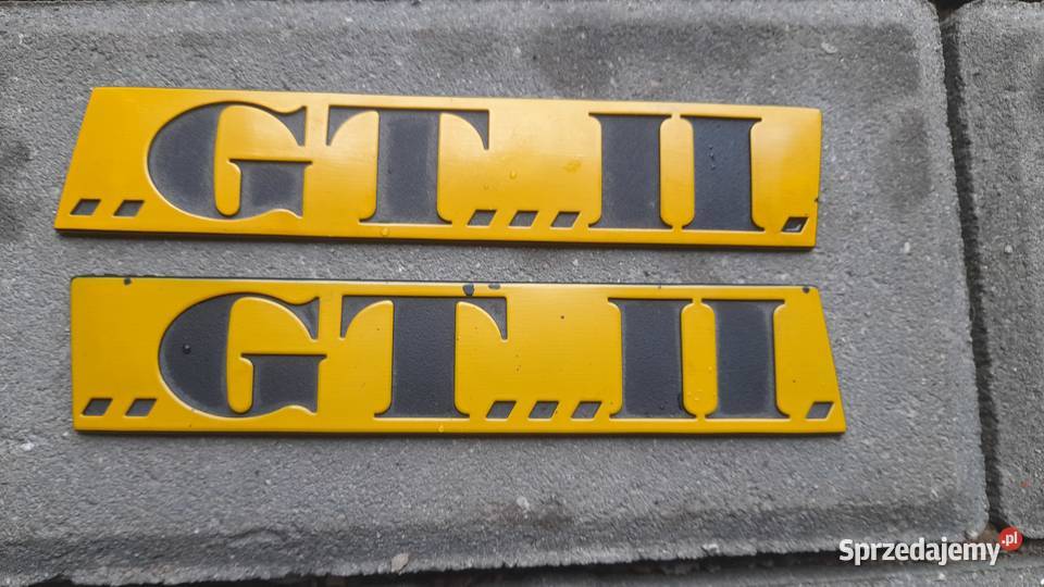 Emblemat znaczek GT II vw Scirocco mk2 dolnośląskie Karpacz