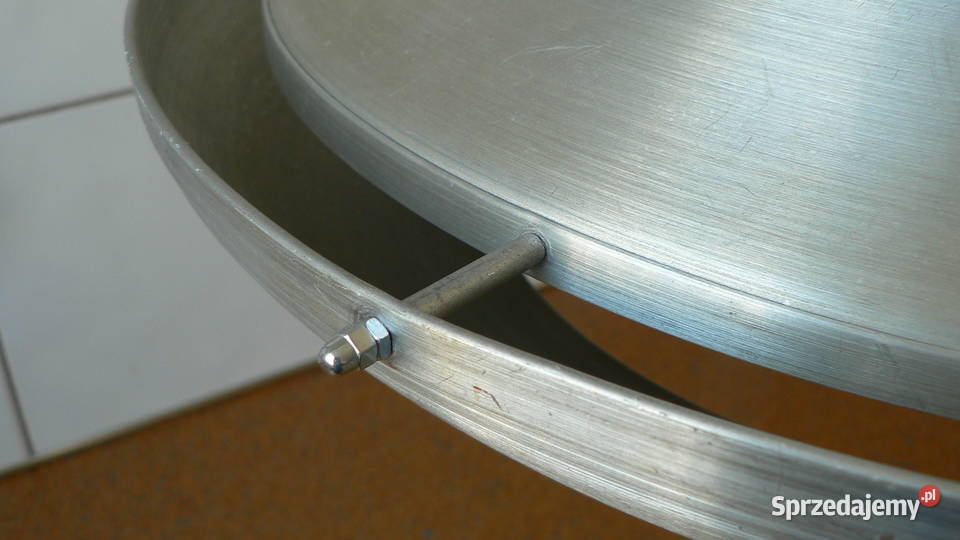 Lampa UFO Polam lata 70 PRL aluminium Radom