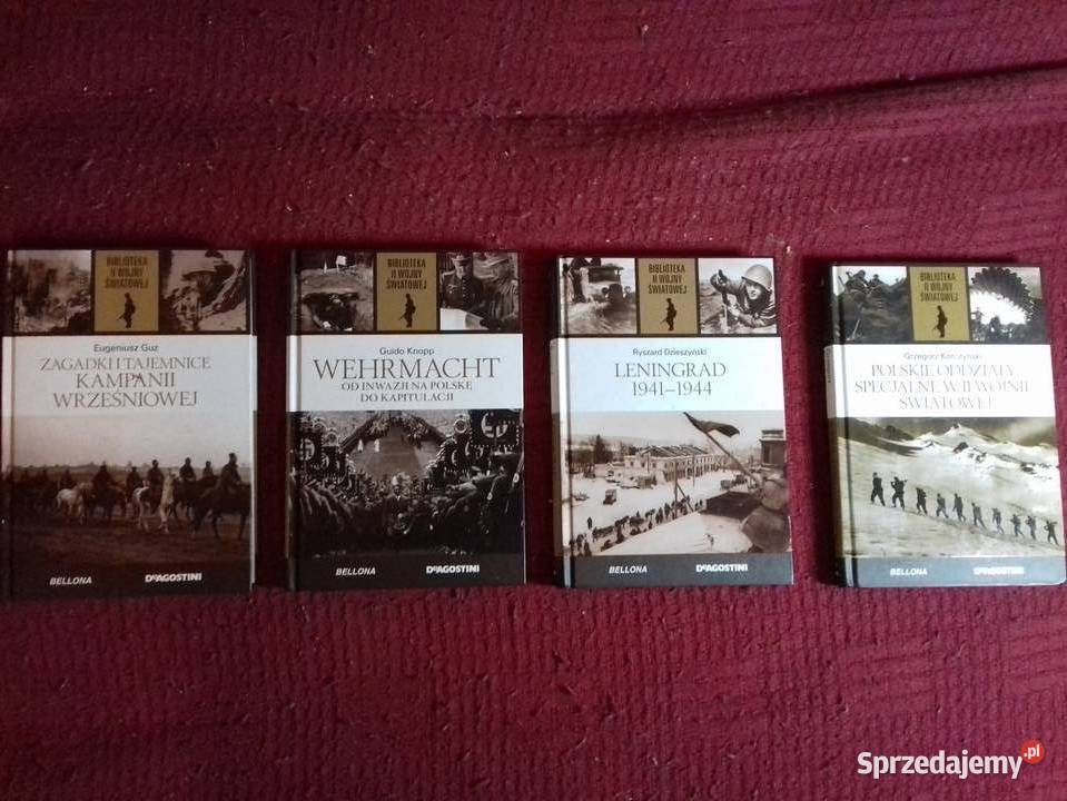 Biblioteka II wojny światowej książki nowe raz historia, archeologia Ziębice sprzedam