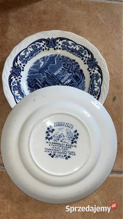 Talerzyk niebieska angielska porcelana Porcelana i szkło sprzedam