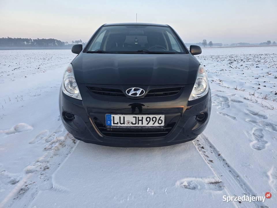 Hyundai I20 12 Benzyna Klima Sprowadzony 2KPL ół czarny Wieruszów