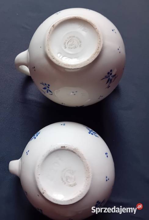 Dwa dzbanki fajansowe art deco Dutmar Urbach Porcelana i szkło Koźminek sprzedam