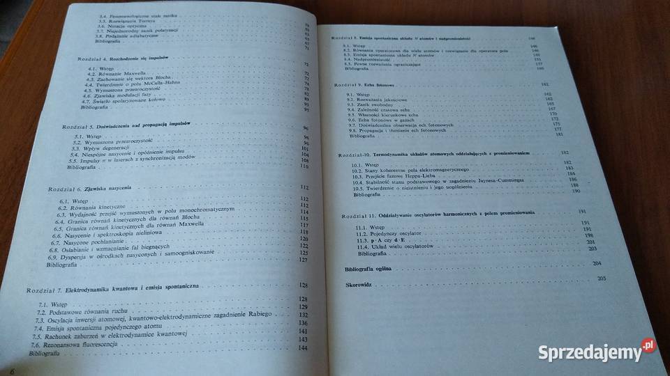 Rezonans optyczny Allen Eberly Rzążewski Optical Gdańsk sprzedam