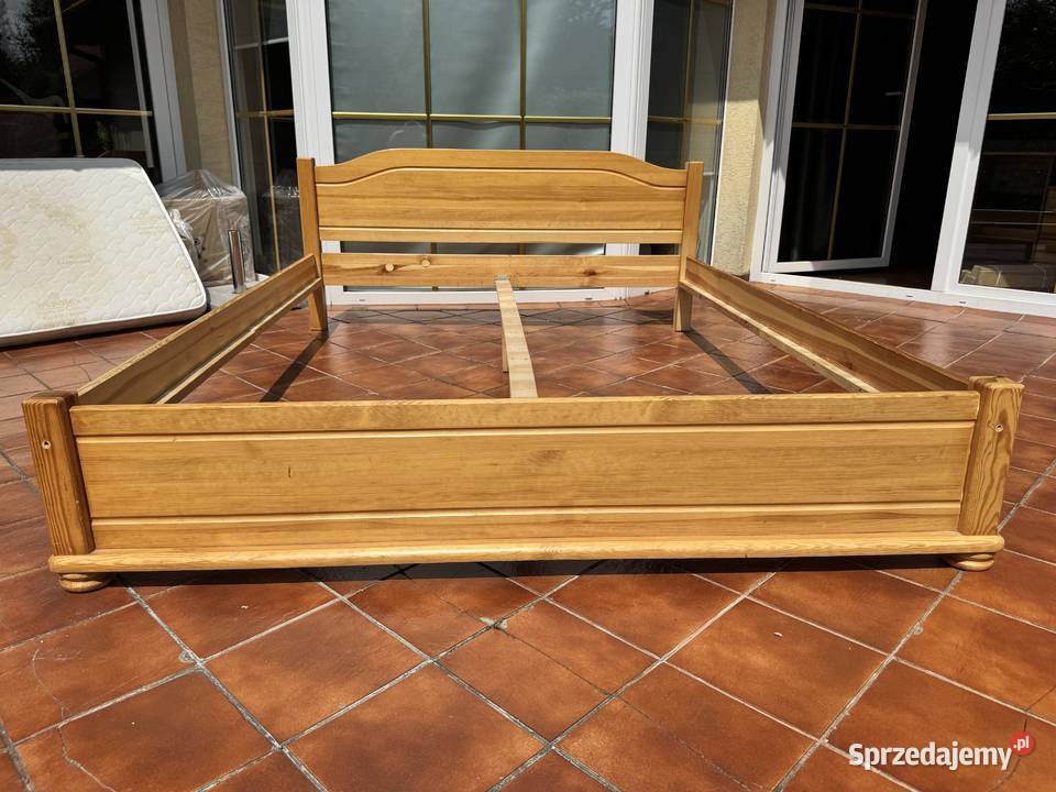 Łóżko drewniane 160x200 sosnowe sypialnia łoże mazowieckie Garwolin sprzedam