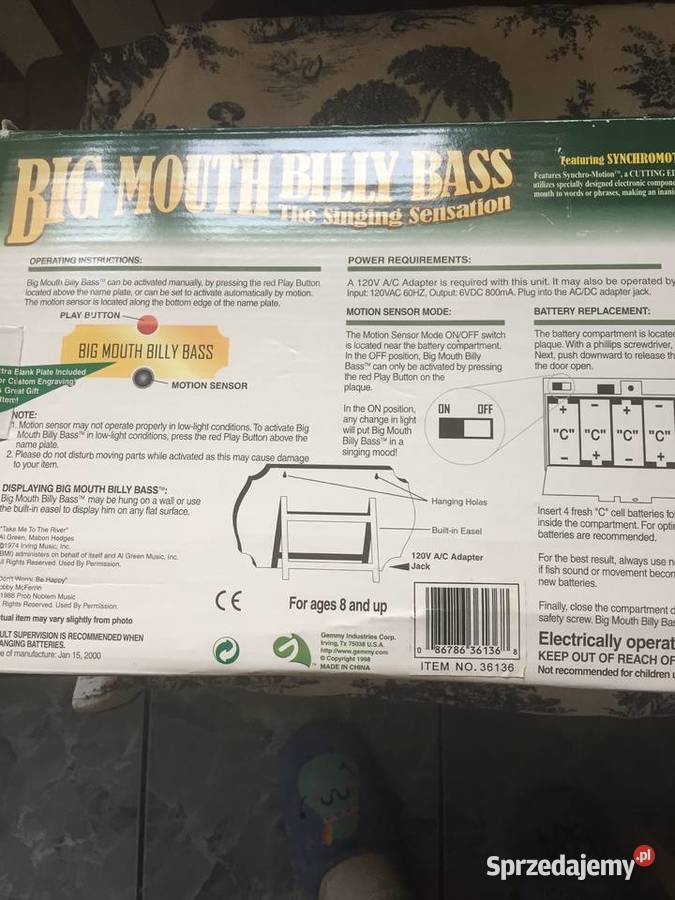 Śpiewająca i tańcząca ryba Ryki