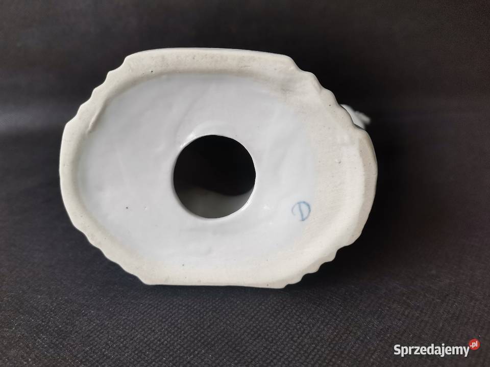Stara figurka porcelanowa Pierrot Grajek Janina Katowice