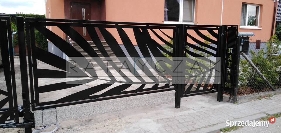 Furtka bramka wycinana CNC laser nowoczesne Toruń
